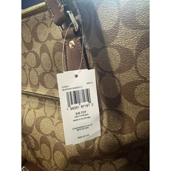 Coach Signature tote - Picture 7 of 8